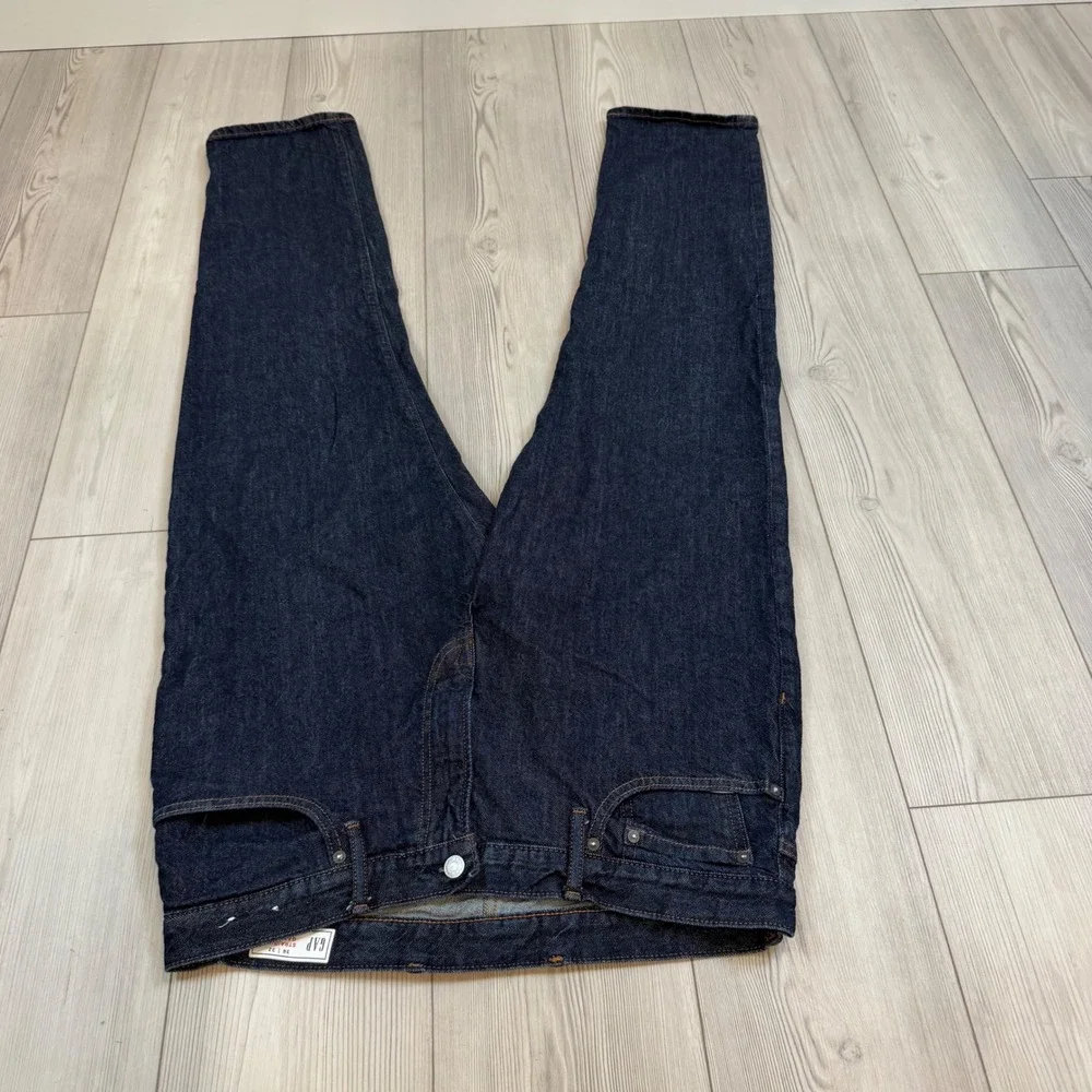 Lot of 2 Gap Mens Jeans 36x32 Straight GapFlex & Athletic Taper Resin Rinse Dark